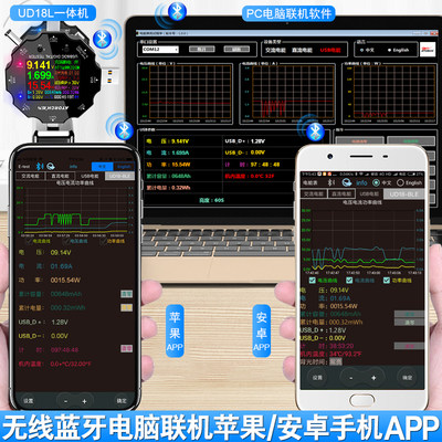 炬为UD18L可调恒流电子负载器usb直流电流表电压表检测试仪器手机