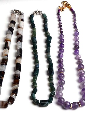 女士个性百搭海草玛瑙项链