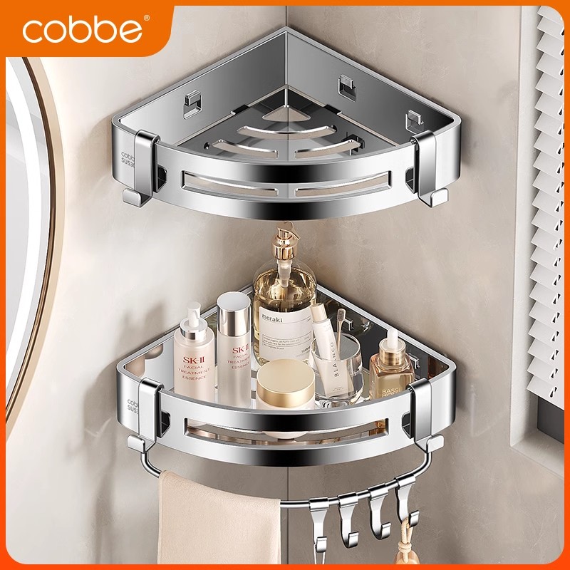 卡贝卫生间304不锈钢置物架