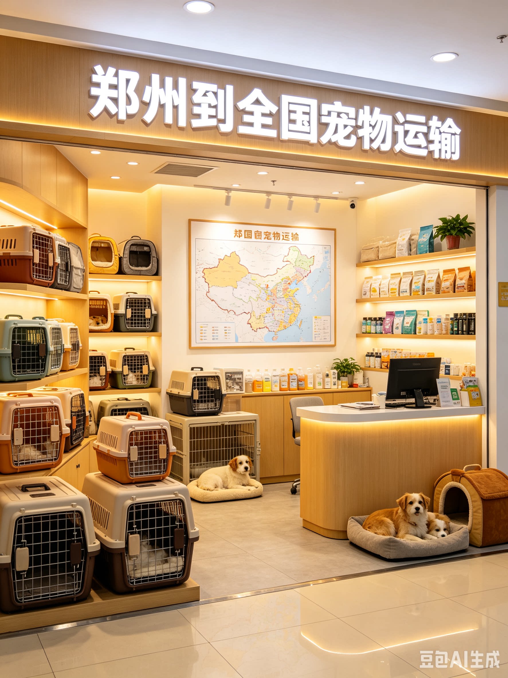 郑州直发全国宠物托运服务宠物随猫笼子/猫别墅