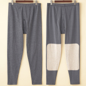 宽松绒裤 男士 加肥加大加厚秋裤 德绒蚕丝护膝护腰保暖裤 200斤 大码