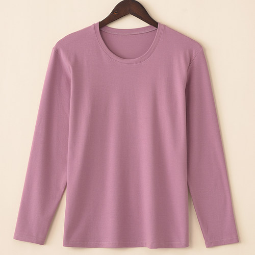 大码加肥莱赛尔纯色打底衫