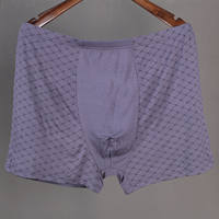 Two pairs of oversized bamboo fiber men's underpants, oversized fat pants, men's high-waisted fat boxer shorts thumbnail 6