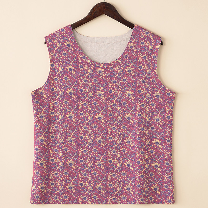 大码中老年人女士妈妈羊毛蚕丝保暖背心碎花德绒无痕内搭马甲打底,女士内衣/男士内衣/家居服,保暖背心,淘宝优惠券,粉丝福利购,淘宝优惠卷