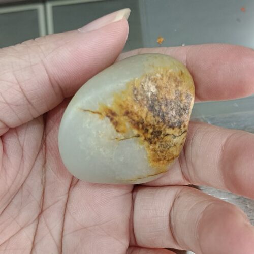 和田玉籽料原石，可包金
