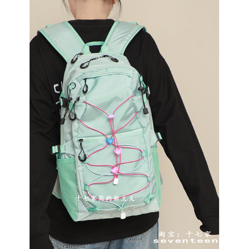 十七家清新薄荷绿户外防水双肩包大容量背包轻量徒步登山包电脑包,箱包皮具/热销女包/男包,双肩背包,淘宝优惠券,粉丝福利购,淘宝优惠卷