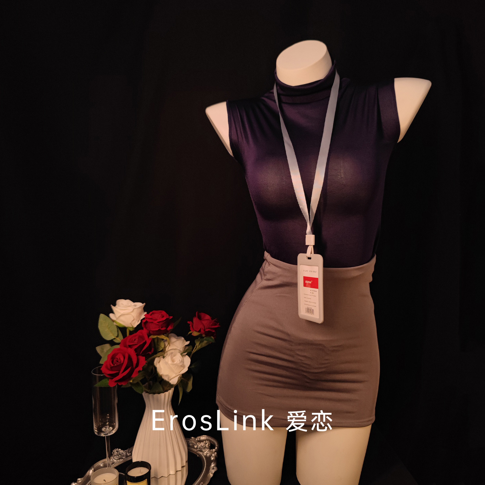 ErosLink秘书情趣制服OL职场紧身套装包臀裙性感纯欲风床上趣味