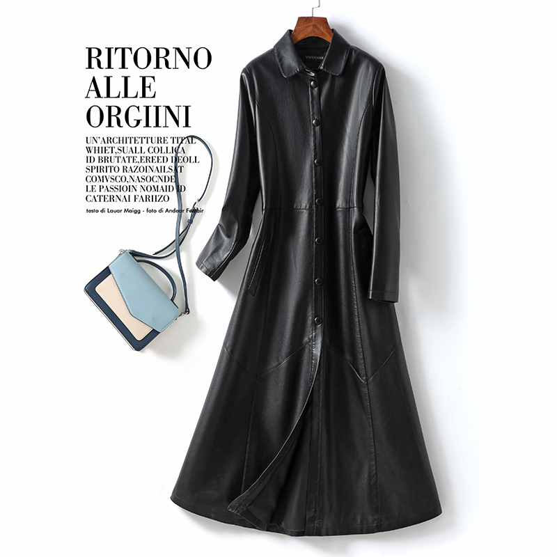 海宁真皮皮衣女2025冬季新款