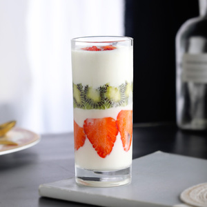 日式锤纹玻璃水杯家用