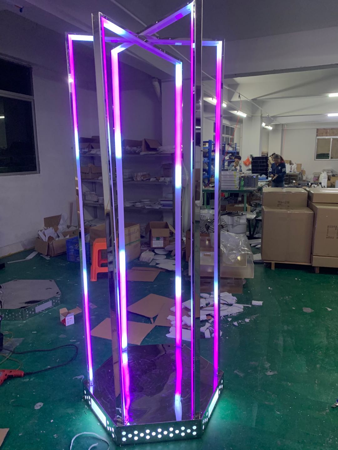 酒吧点跳台白光点舞棒夜场店发光可移动门框点舞台气氛跳舞台七彩