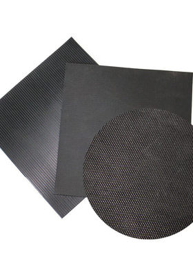 德洛创 丁苯橡胶板黑色防滑细条纹 尺寸可定制 千克