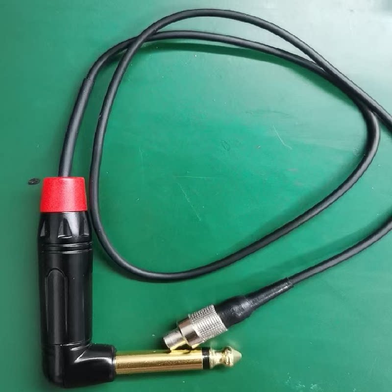 定制纽崔克6.5插头转雷莫lemo3插头转6.35大二芯卡侬插乐器连接线