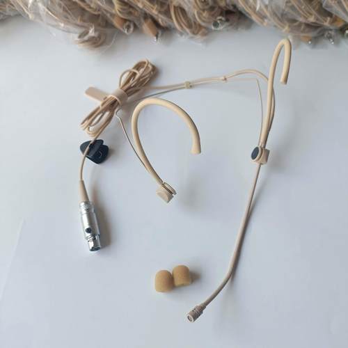 高品质进口咪芯肤色耳挂头戴麦克风AMS四针无线腰包演出耳麦话筒