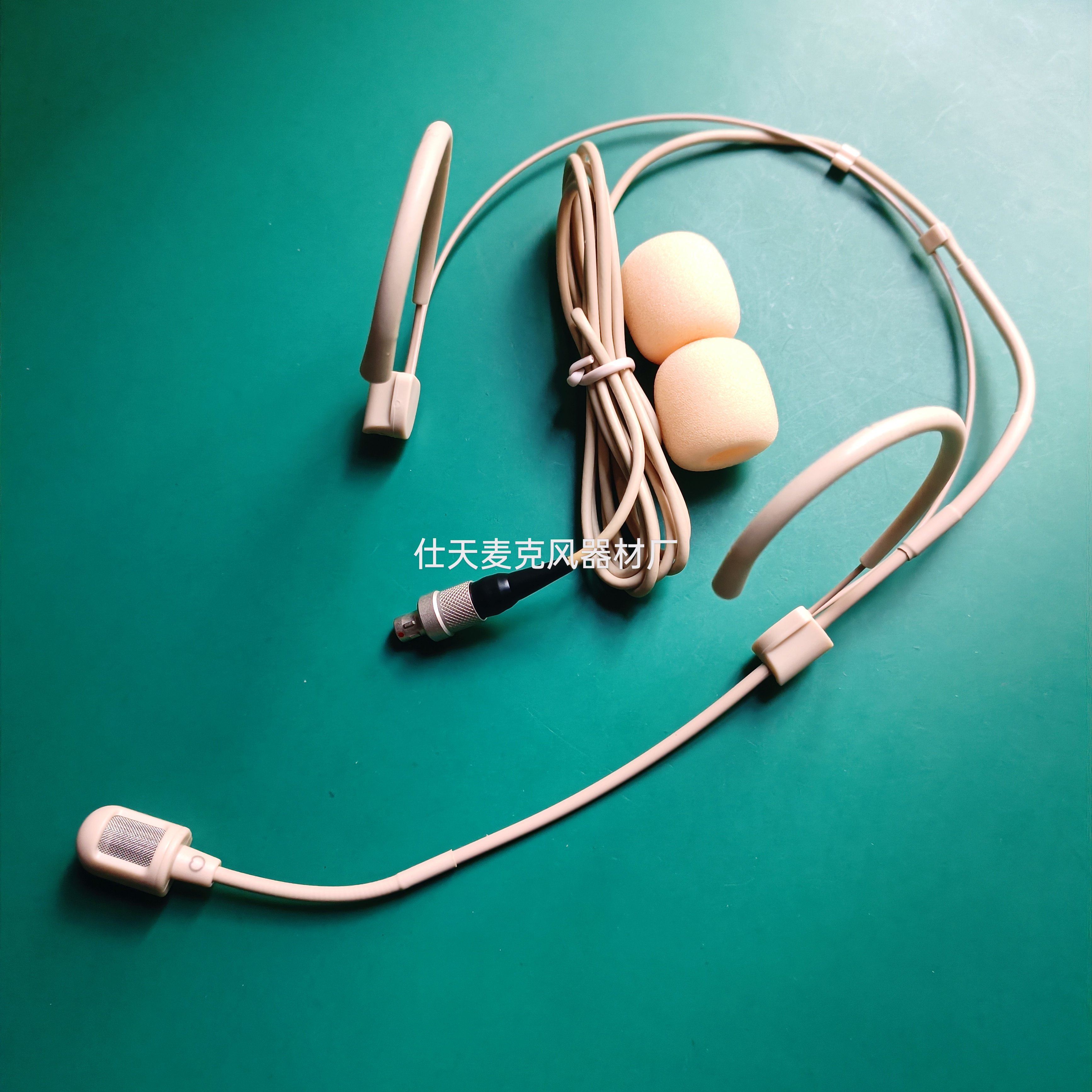 雷莫lemo3针腰包单指向肤色头戴麦克风演出直播录音耳麦话筒咪头
