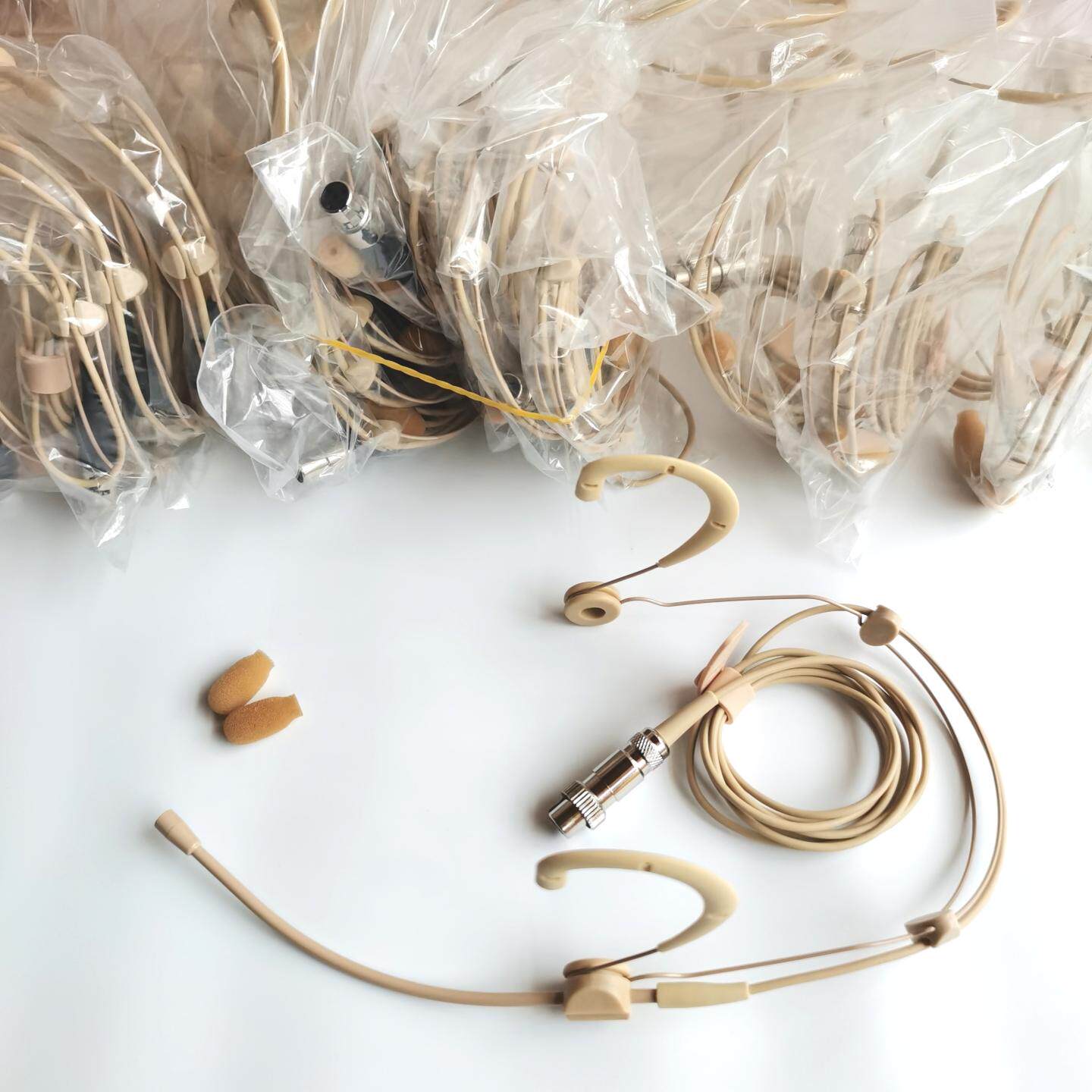 高端明星舞台演出肤色耳麦隐形耳挂式话筒线表演唱戏曲头戴麦克风