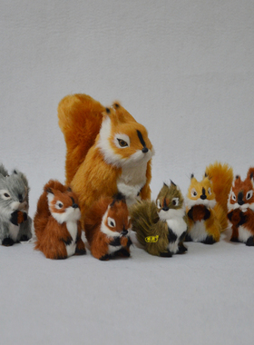 威源仿真松鼠摆件模型跨境批发小动物松鼠挂件 装饰品 礼品