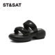厚底增高一字型外穿休闲凉拖鞋 St&Sat 星期六夏季 女SSC2110C0K