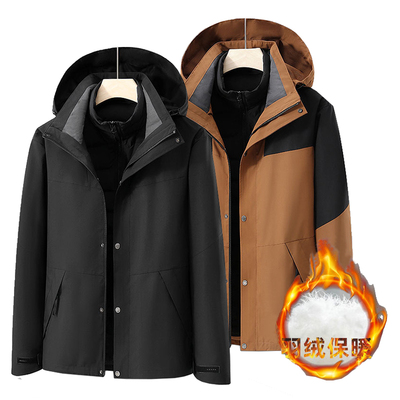 断码清仓龙狮戴尔三合一冲锋衣