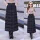 加厚 防风保暖拉链羽绒棉裙时尚 韩版 半身中长款 冬天裙子女2024新款