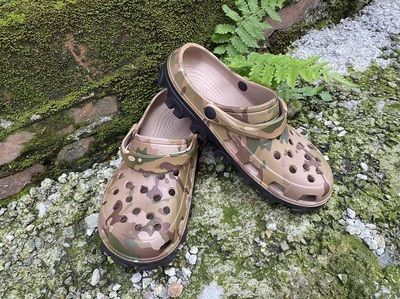 美利坚洋行MULTICAM战斗风洞洞鞋 夏日户外外出凉拖