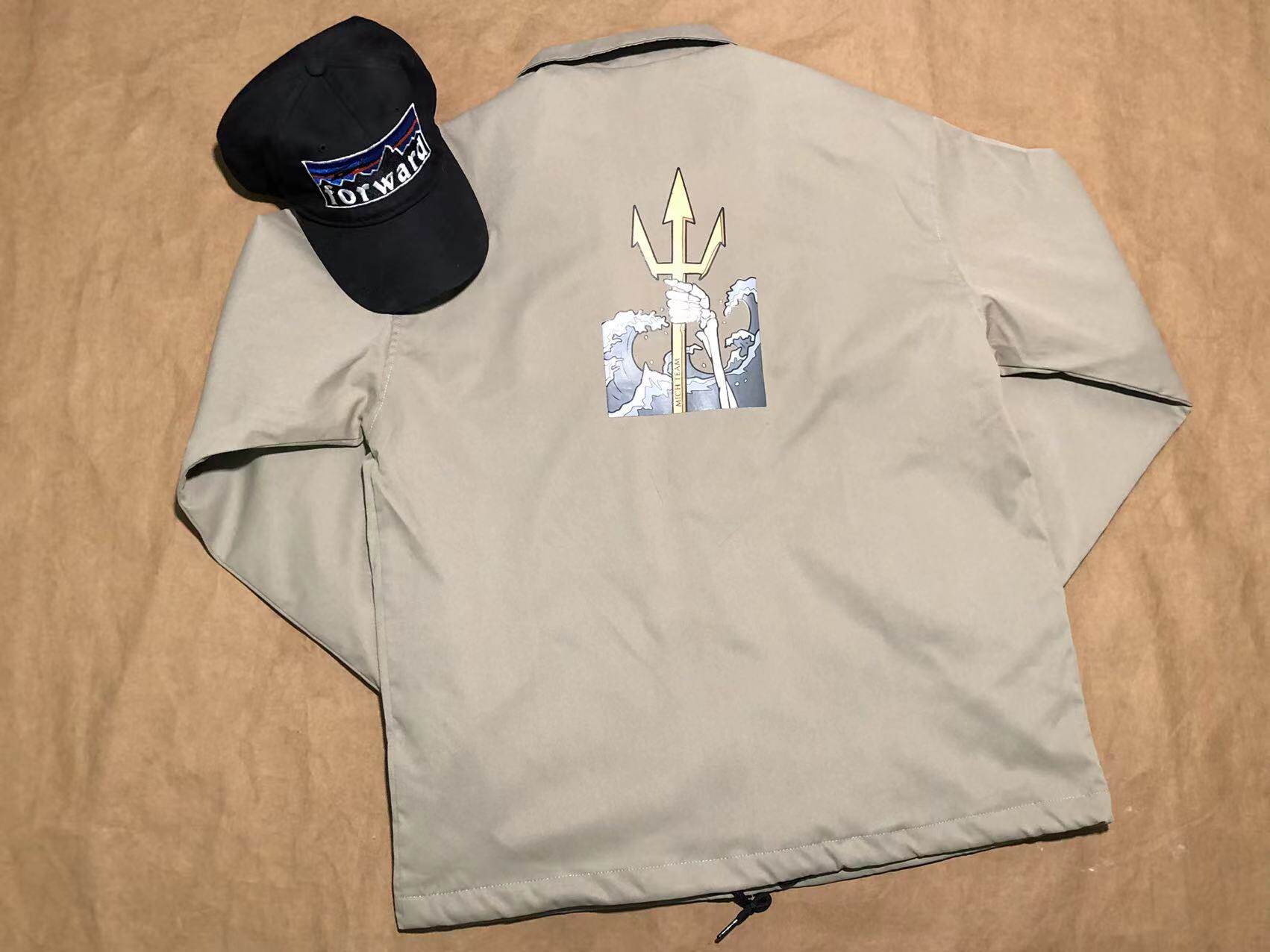 AMERICAN MATHESON 독점 트라이던트 전방 관측 그룹 기념 코치 재킷