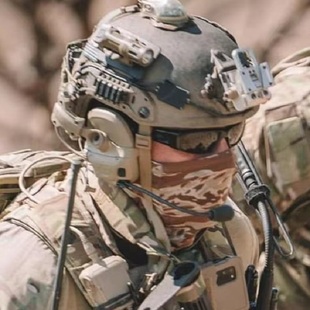 美利堅洋行COOL MAX 沙漠虎斑迷彩圍脖戶外頭巾运动汗巾防風面巾