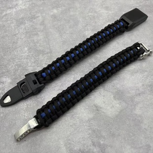 美利坚洋行蓝线伞绳手环 Blue Line应急求生手绳