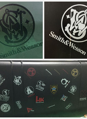 美利堅洋行獨家SMITH&WESSON史密斯威爾森水貼戰術貼紙拉桿箱個性