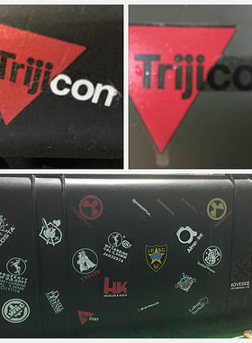 美利堅洋行獨家TRIJICON全息瞄專屬水貼戰術貼紙拉桿箱個性