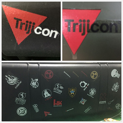 美利堅洋行獨家TRIJICON全息瞄專屬水貼戰術貼紙拉桿箱個性