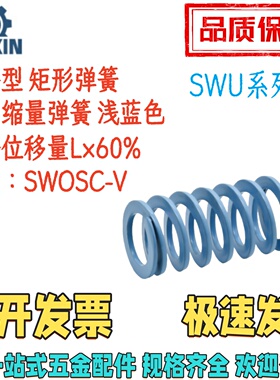 SWU17/21/26-20/25/30/50/60/70/8090100/150/200矩形弹簧 浅蓝色