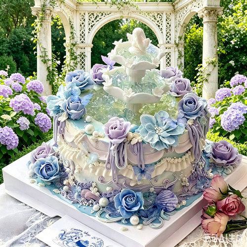 女神蛋糕网红翻糖玫瑰花巧克力