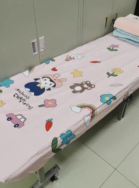 午休折叠床全棉床笠办公室三折四折纯棉床罩60 65  75 80*180*190