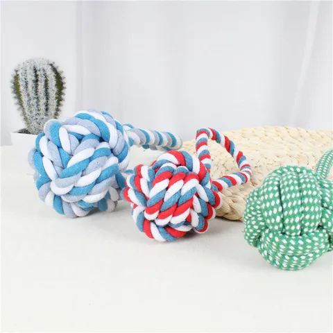 大型犬互动狗狗护牙玩具棉绳宠物猫宠物训练磨牙耐咬洁齿手拉球