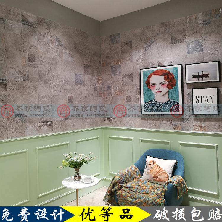 蒙娜丽莎瓷砖瓷质仿古砖罗马古道6FMT0338M毕加索6FMT0339M布拉克