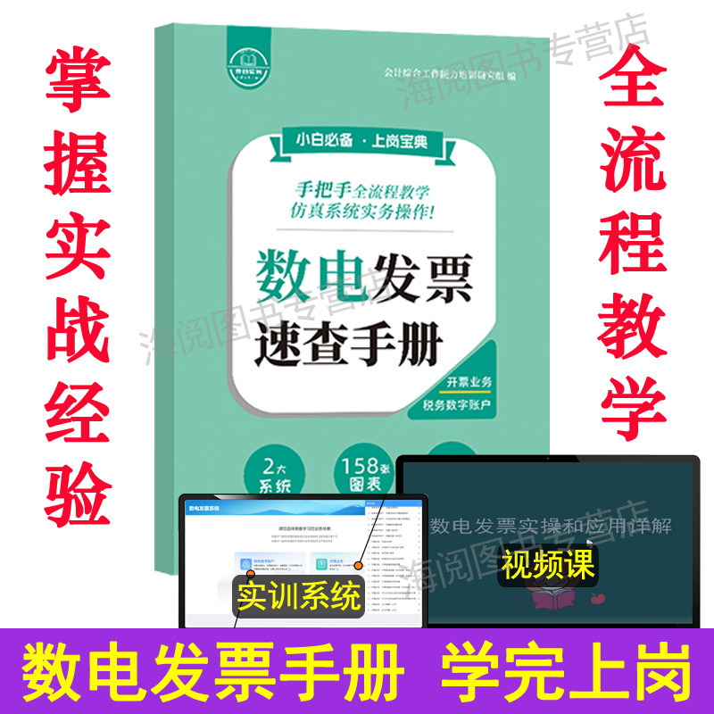 全数电发票速查手册操实务教程书老会计做账报税工作问题经验子集