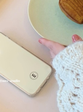 韩系少女感夏日清爽淡黄色简约ins风高级气质适用iphone16pro/15promax苹果16/13/14/12/11手机壳保护套华为