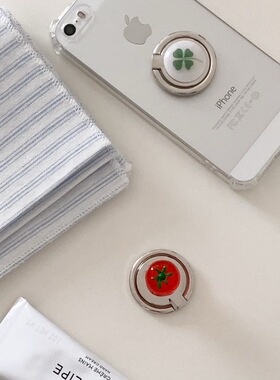 韩系ins小众夏日水果创意手机指环支架欧尼同款桌面适用华为苹果