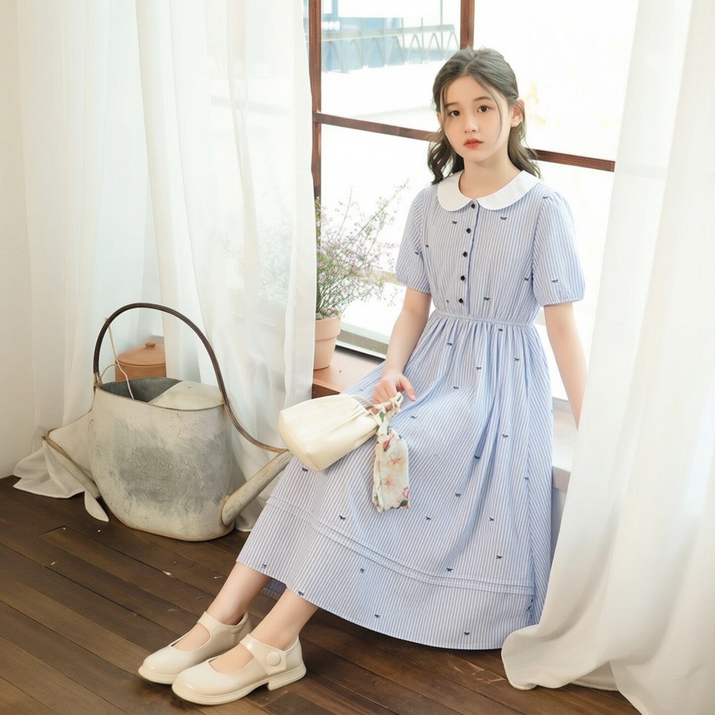 乖乖女优选女童连衣裙夏