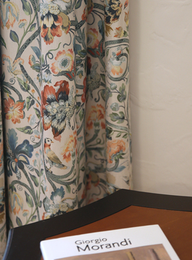 Meteora迈泰奥拉 95%遮光度田园美式涤棉窗帘定制卧室阳台客厅