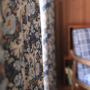 Fromm弗洛姆 高遮光物理环保复古田园风格窗帘定制卧室阳台飘窗