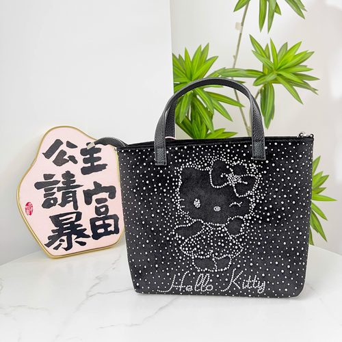 HelloKitty银河碎钻女包2025夏季新款珍珠链条包轻奢单肩斜挎包
