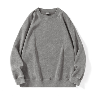 满天星长袖T恤 2024秋冬新款炒雪花水洗复古350数码直喷