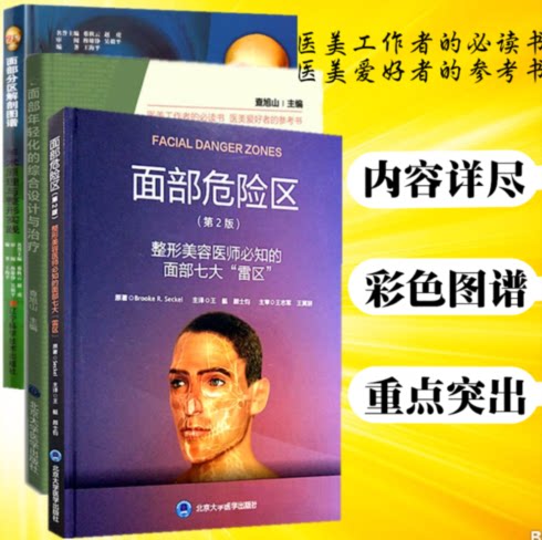 面部分区解剖图谱+面部危险区+面部年轻化的综合设计与治疗 美容