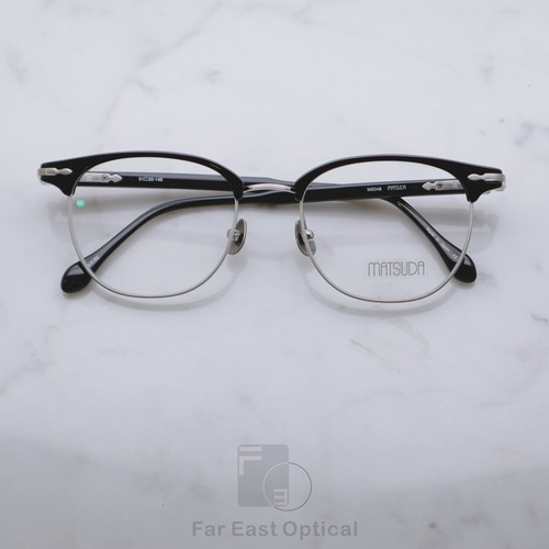 日本MATSUDA松田眼镜框M2048男女商务纯钛全框手工眼镜架 51尺寸