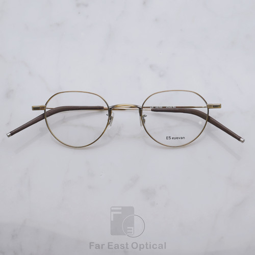 E5 EYEVAN m5日本手工眼镜框复古钛材质男皇冠型框光学眼镜架女