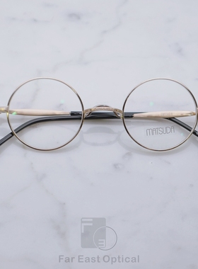 MATSUDA松田光弘M3131日本手工镜框钛金属复古圆框圆形镜架设计
