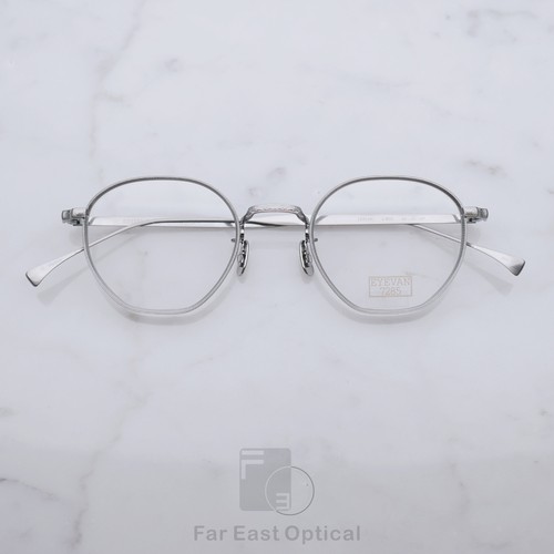 EYEVAN7285 163多边形纯钛日本手工眼镜高度数进高质细节进口镜框