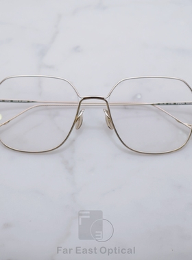 YUICHI TOYAMA 外山雄一 U-168 多边形大框日本镜框一体鼻托镂空