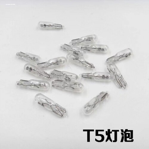 仪表小灯泡T5T6.5T10示宽灯12V24V1.2V2W3W5W扁插小灯珠汽车货车